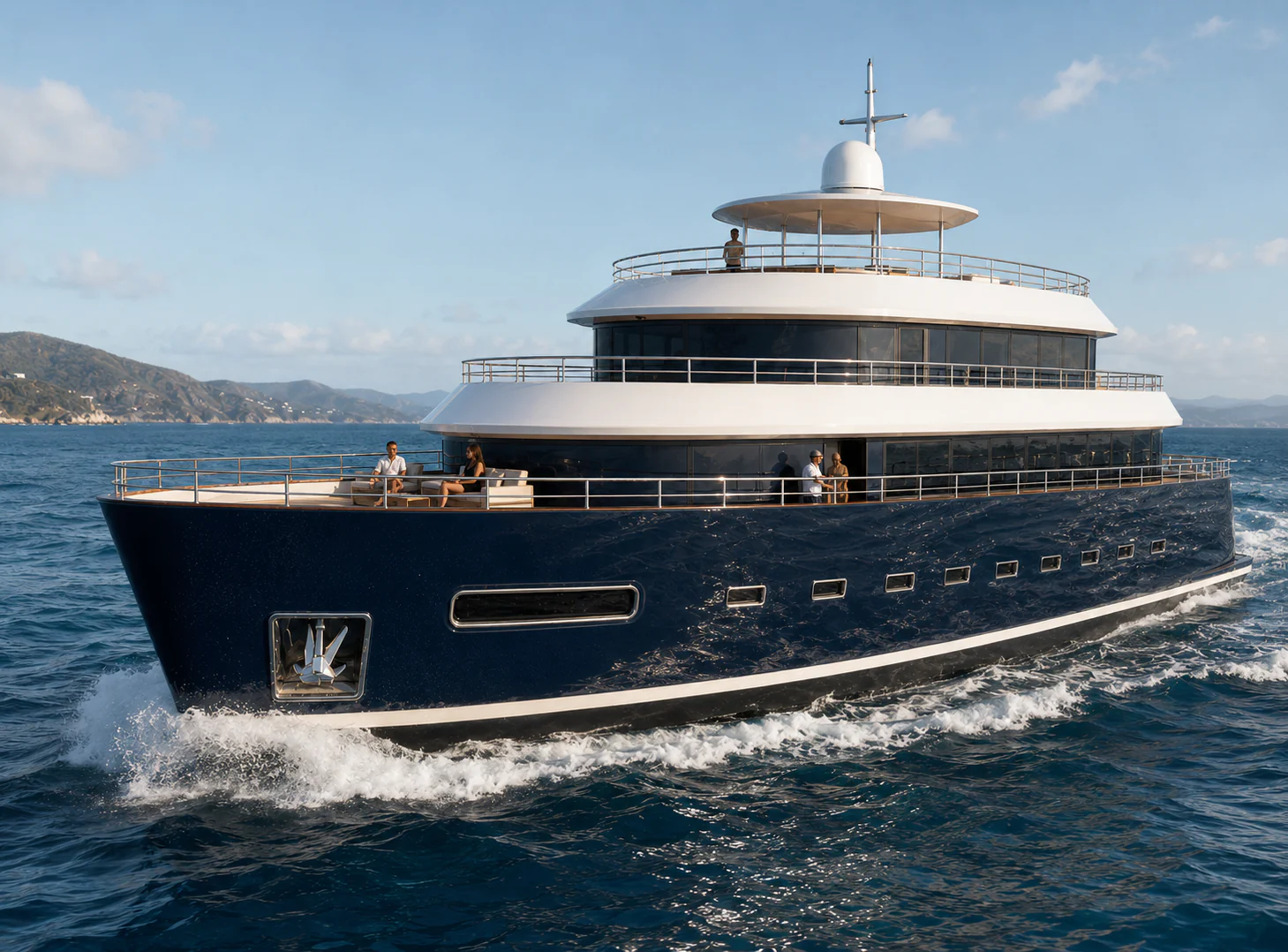 AURELIA 67 varend vanuit een lage boegkwartierhoek
